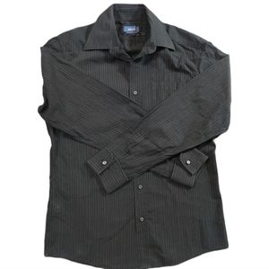 Mexx dark grey striped dress shirt